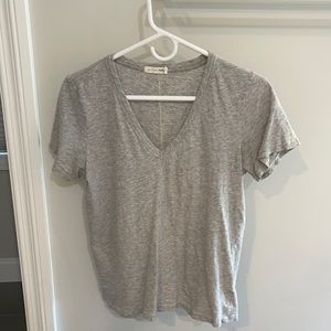 Rag & Bone Jean gray v neck t shirt